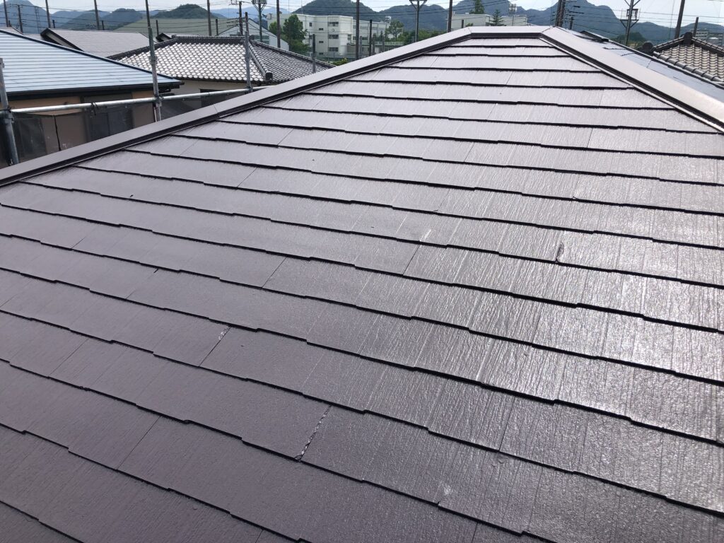 函南町のT様邸屋根塗装工事